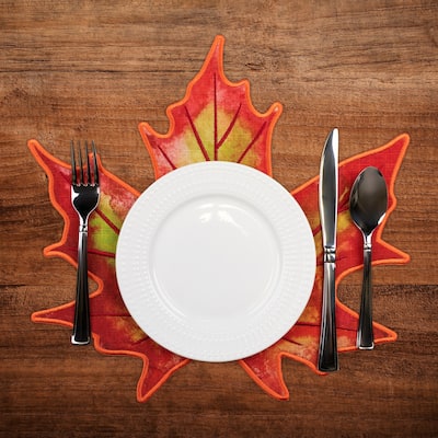 Maple Leaf Fall Harvest Placemats - 14.75" - Set of 4