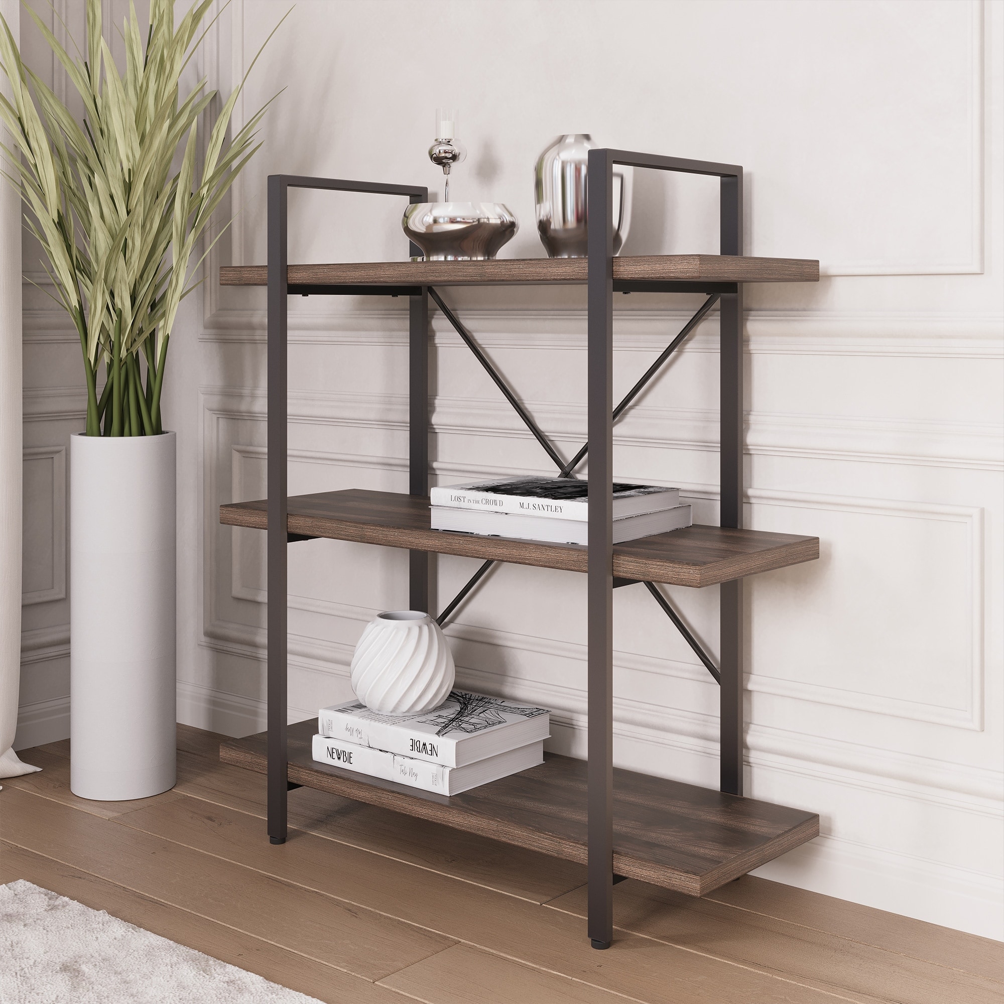 Belleze industrial deals bookshelf
