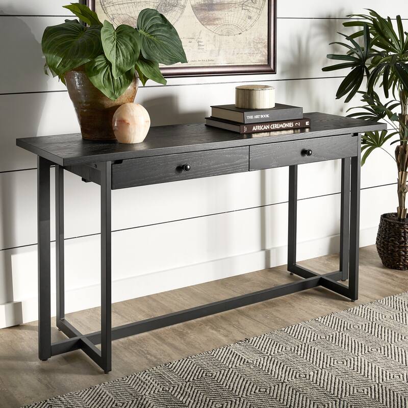 Frazer 2-Drawer Desk with Power Outlet by iNSPIRE Q Classic