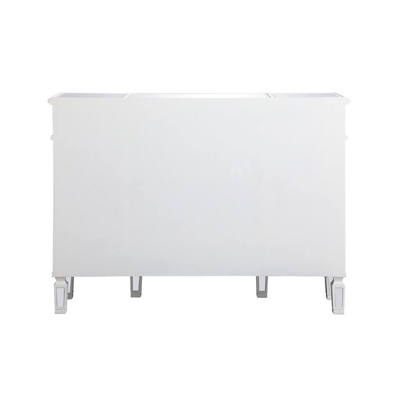 Contemporary 3-drawer 4-door Mirrored Cabinet