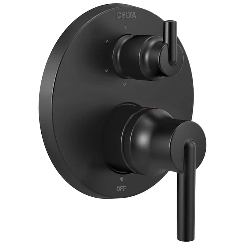 Delta Trinsic 14 Series Pressure Balanced Valve Trim with Integrated 6 - Matte Black