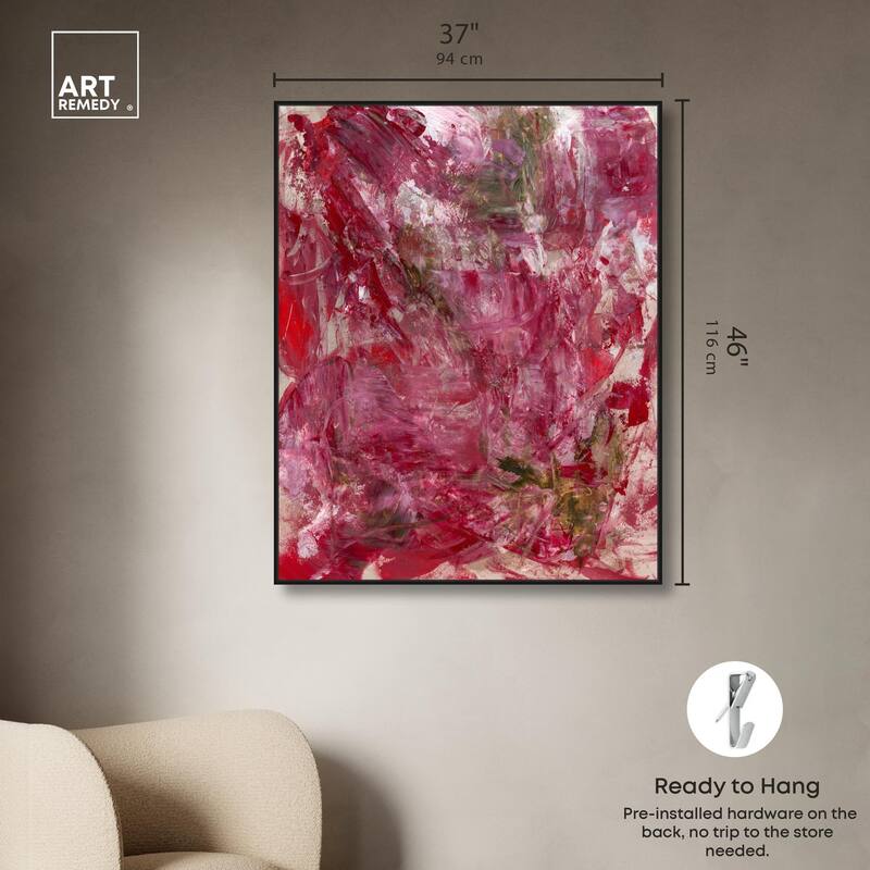 Shades of Red III Canvas by Art Remedy