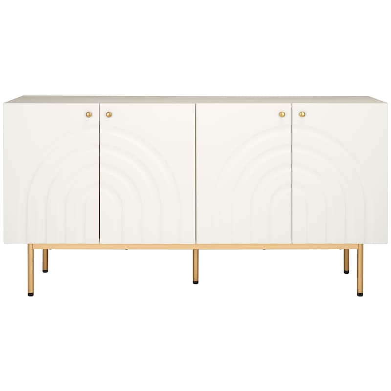 SAFAVIEH Home Mayln 4 Door Sideboard/Mediastand - 63Wx18Dx32H