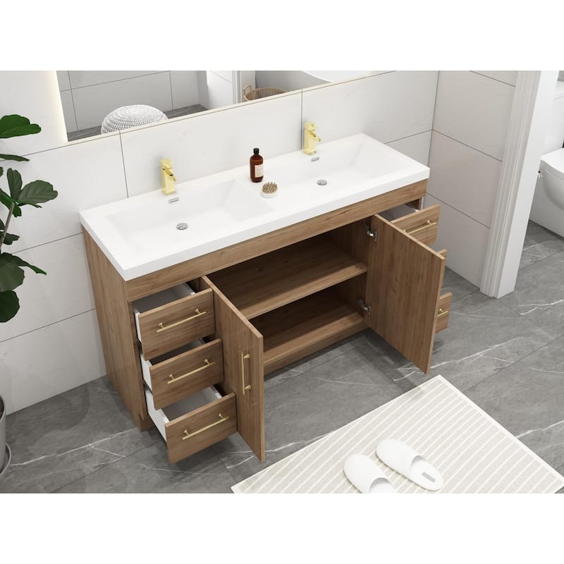Eliza 60'' Freestanding Vanity with Double Sink