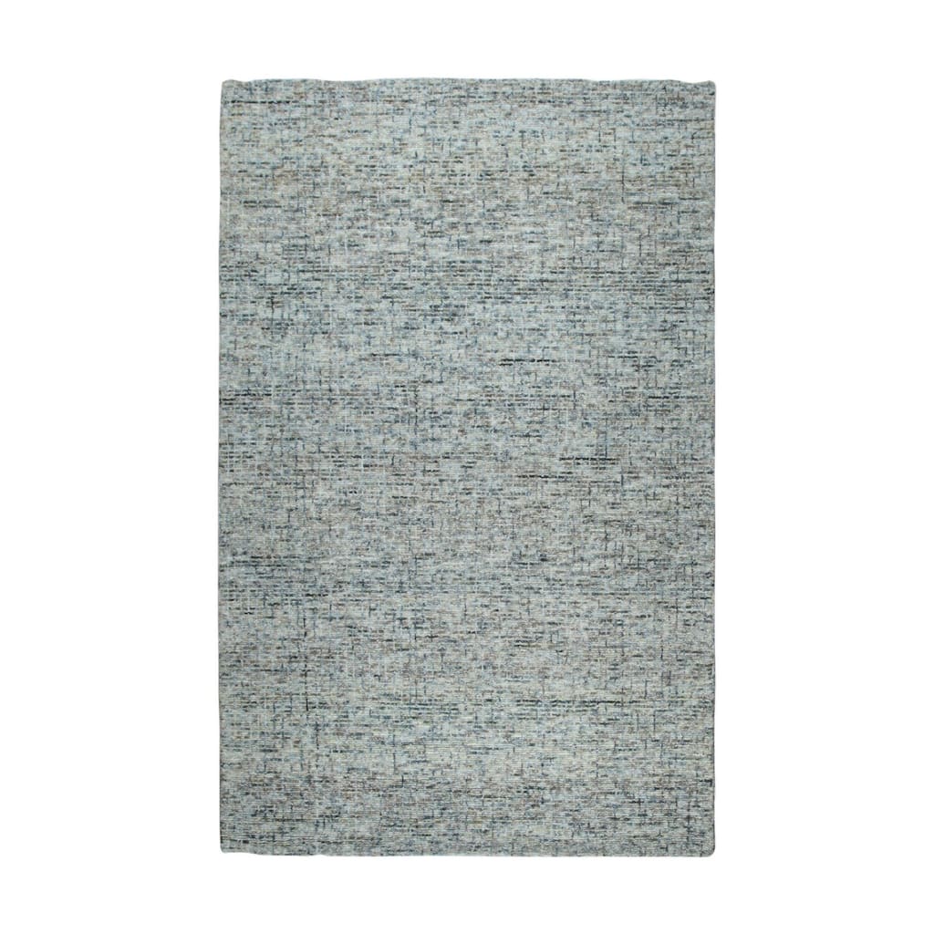 Hand-Tufted Wool Modern Tufted Loop Rug, 5' x 8', Light Green Area Rug, Stylish Soft Texture for Elegant Interiors - L