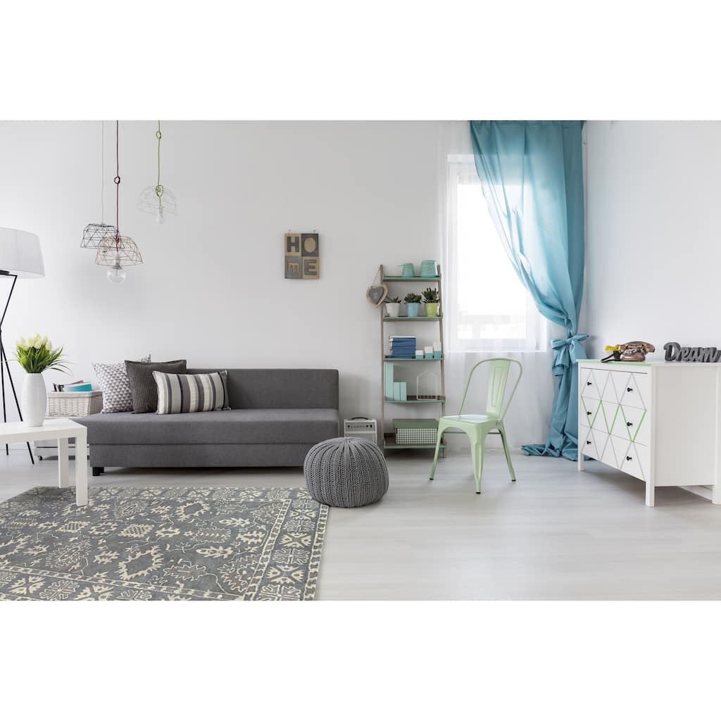 Gray Traditional Oriental Overdyed Area Rug - Timeless Elegance and Modern Sophistication