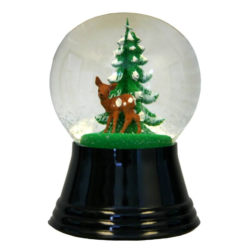 2.5" Perzy Small Deer Christmas Snow Globe