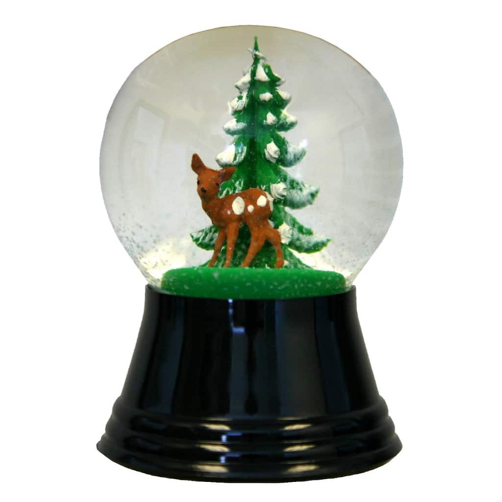 2.5" Perzy Small Deer Christmas Snow Globe