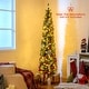 preview thumbnail 24 of 43, Green PVC Metal Slim Pencil Christmas Tree with LED Lights