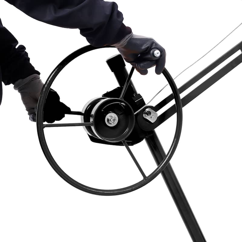 Drywall Lift Panel 11" Lift Drywall Panel Hoist Jack Lifter, RED+BLACK