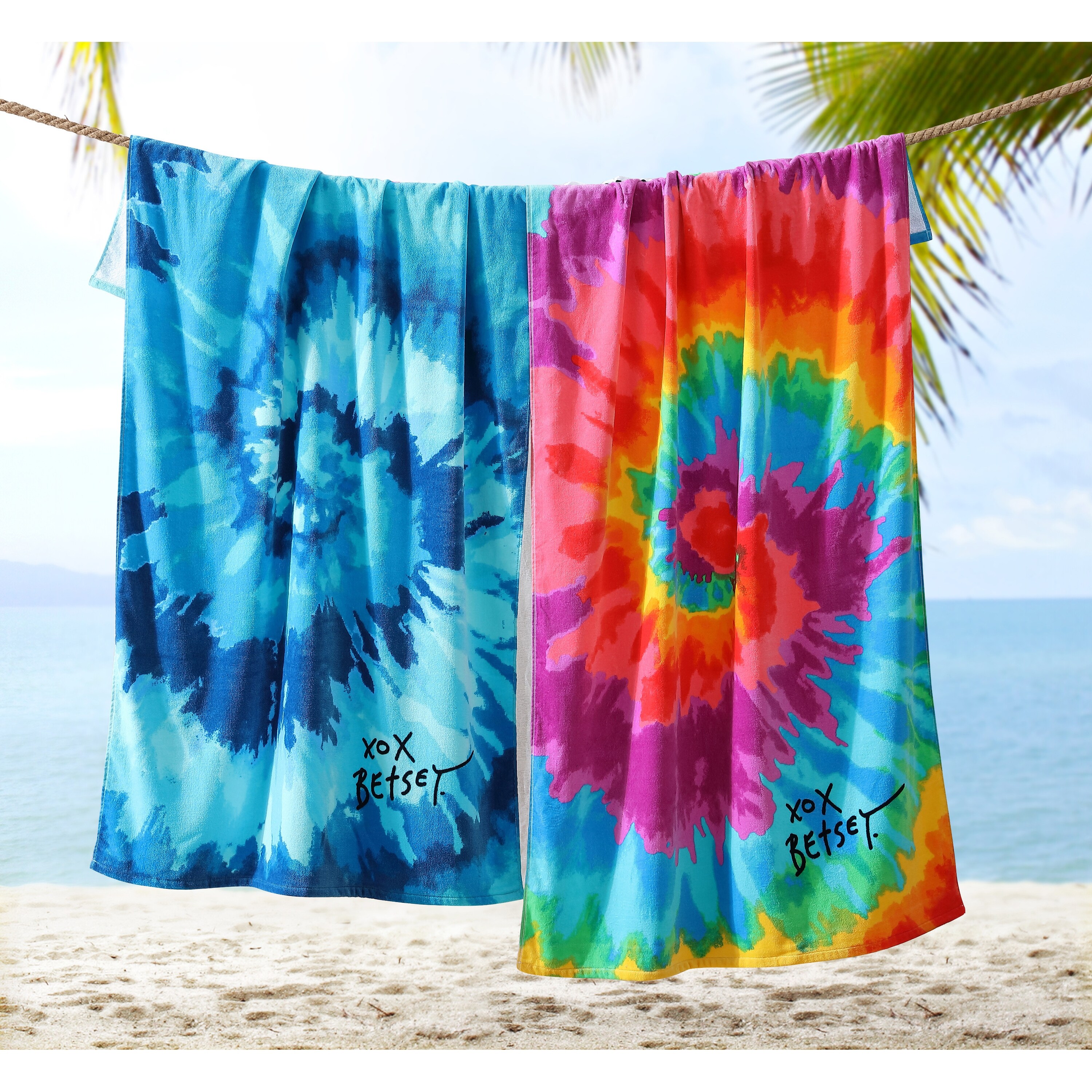 Betsey Johnson Malibu Large Beach Towel NWT 