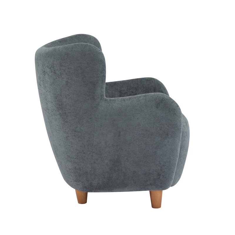 Bacho Fabric Wingback Accent Chair by Christopher Knight Home