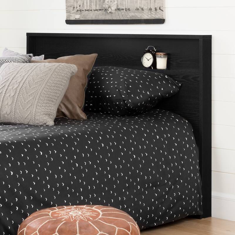 South Shore Holland Headboard - Black Oak