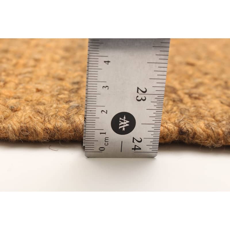 ECARPETGALLERY Flat-Weave Natural Orange Wool Tapestry Kilim - 6'3 x 6'8