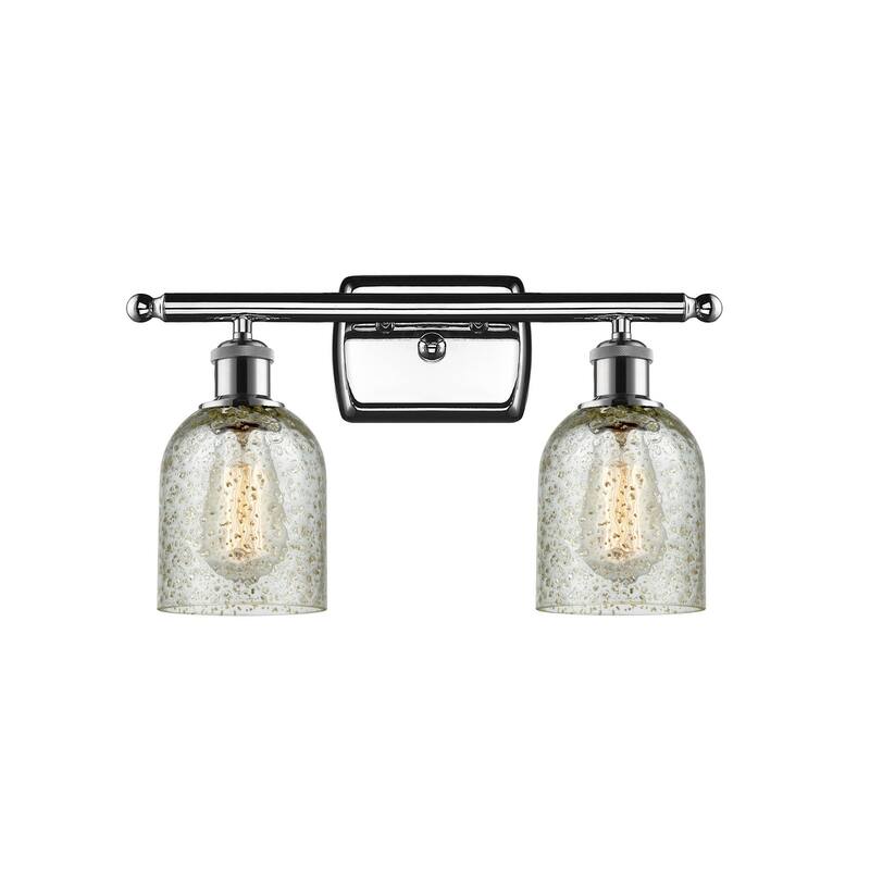 Innovations Lighting Caledonia 2 Light 16" Wide Bathroom Vanity Light - Polished Chrome / Mica