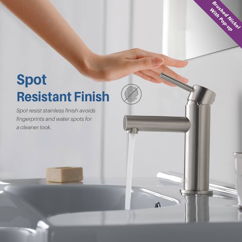 Solid Brass Leed Free Single Handle Bathroom Faucet