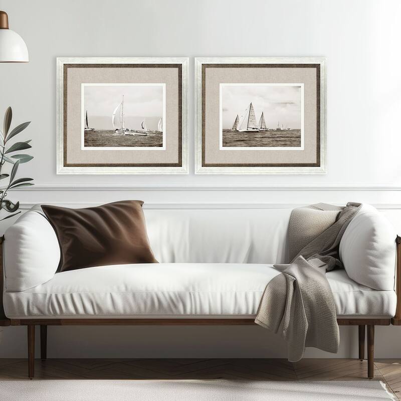 Paragon Regatta II Framed Art - Set of 2 - 2-piece Set