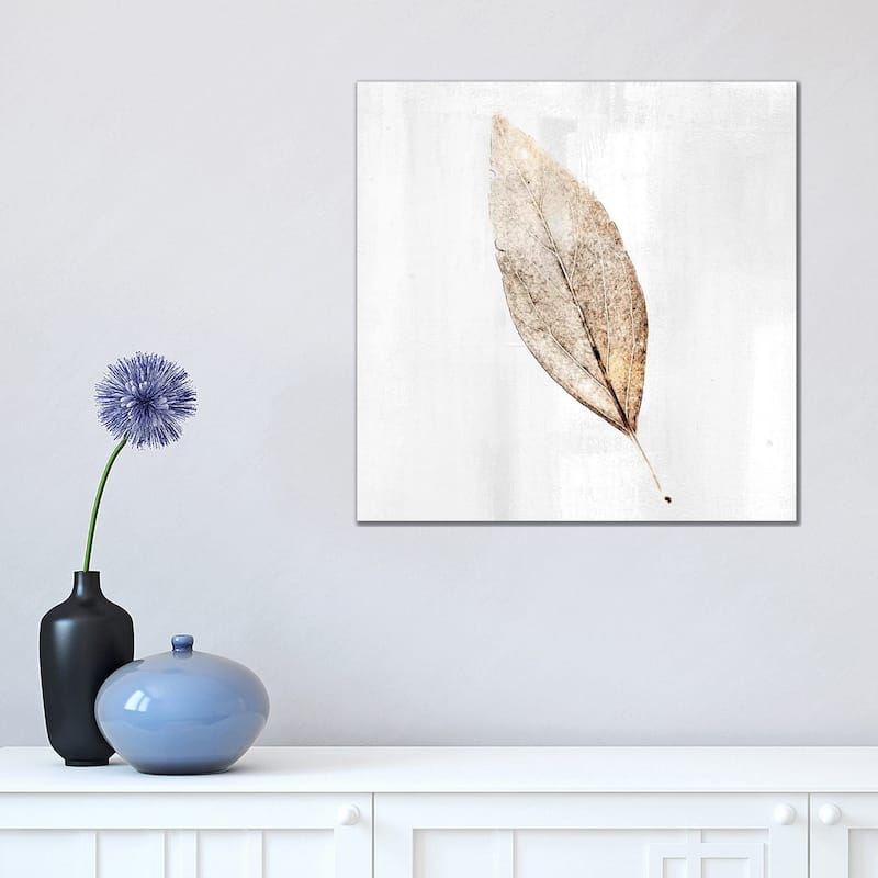 iCanvas "Golden Leaf I" by Kimberly Allen Canvas Print - 18x18x1.5