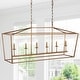 preview thumbnail 136 of 198, Marion Lantern Metal LED Pendant, by JONATHAN Y 49" - Antique Gold