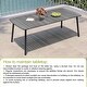 preview thumbnail 14 of 26, 7-PC Outdoor Patio Dining Set Rectangular Aluminum Table with Umbrella Hole with Rattan Chair