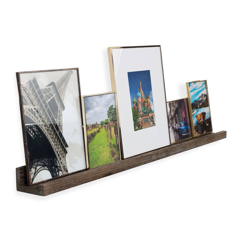 Rustic State Set of 4 Wall Mounted Shelves Picture Ledge 36 Inch