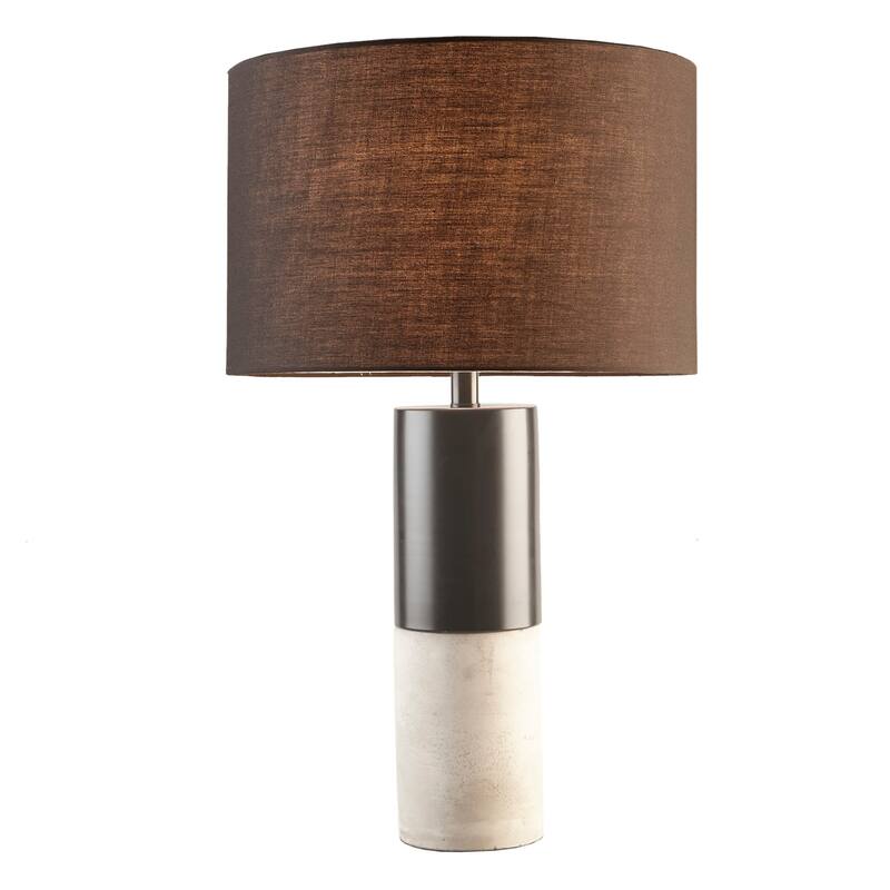 INK+IVY Fulton Metal and Concrete Table Lamp