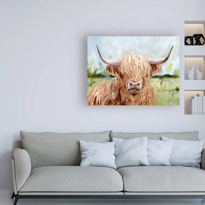 Victoria Borges 'Highland Grazer II' Canvas Art