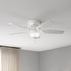 preview thumbnail 1 of 17, Hunter 52" Kenbridge Low Profile Ceiling Fan with LED Light Kit and Pull Chain White