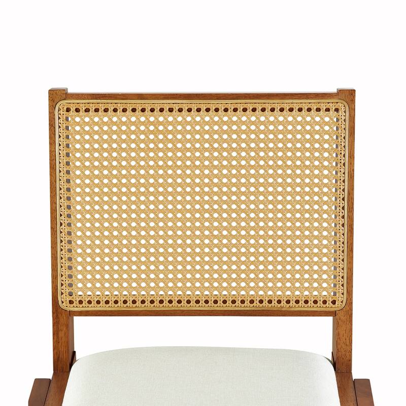 6PCS Rattan Wooden Extendable Dining Table Se