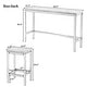 preview thumbnail 6 of 9, Counter Height Extra Long Dining Table Set ,Brown