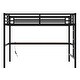 preview thumbnail 8 of 10, Black Full XL Size Loft Bed Kids Bed with Power Outlet and LED Lighted