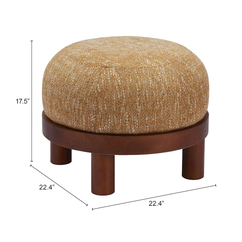 Gome Ottoman Oat Yellow