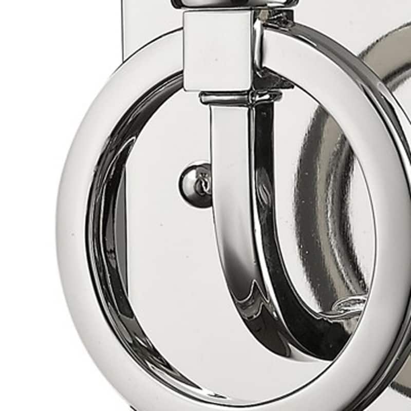 Modern Silver Wall Sconce with Frosted Glass Shade G9 LED Bulb and Steel Fixture 120V Hardwired - 7.5" H x 4.5" W x 4.5" D