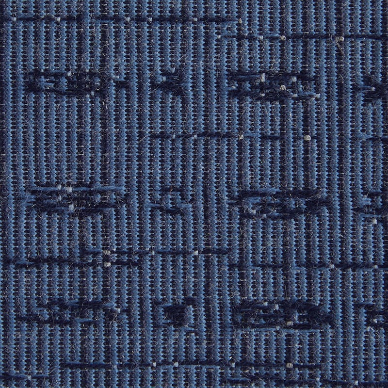 Sorra Home Sunbrella Textured Indigo Indoor/Outdoor Corded Deep Seating Pillow and Cushion Chair Set