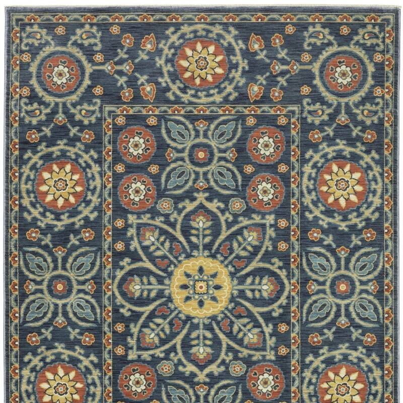 HomeRootsMedallion Traditional Runner Area Rug