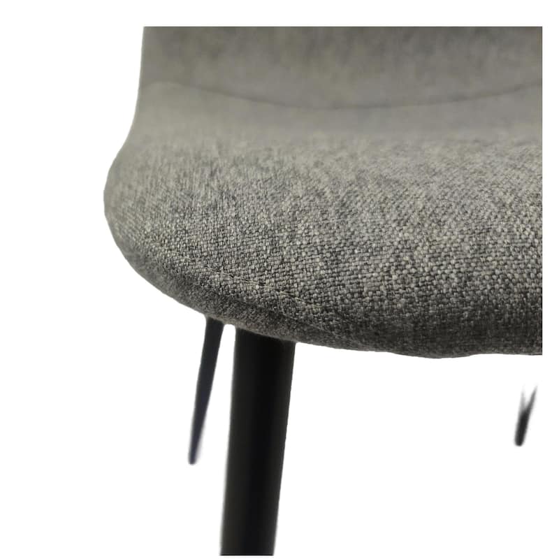 Dining Chairs Set of 4, Modern Accent Chairs with Linen Fabric Upholstered Seat