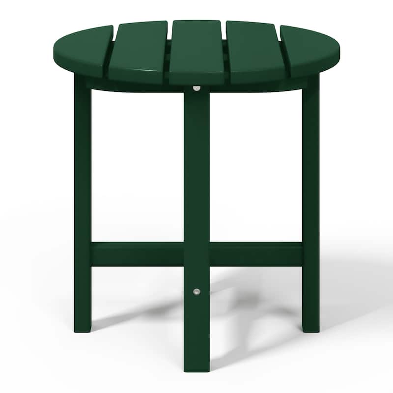 Polytrends Altura Eco-friendly All Weather Round 18" Side Table