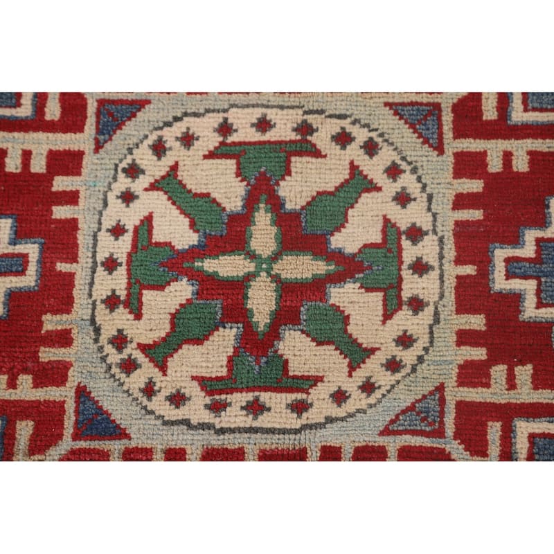 Red Kazak Oriental Area Rug Hand-Knotted Wool Carpet - 8'6"x 11'6"