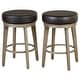 preview thumbnail 8 of 15, angelo:HOME Linden Swivel Barstool (Set of 2)