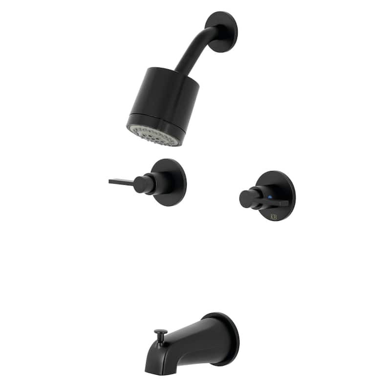 Kingston Brass NuvoFusion Tub and Shower Trim Package with 1.8 GPM