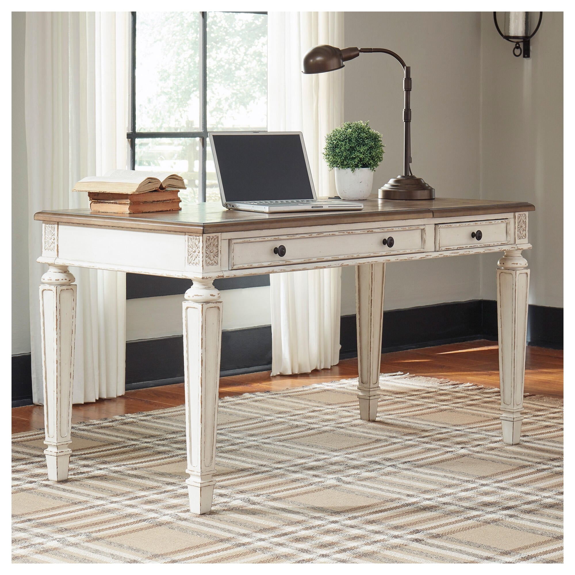 Signature Design by Ashley Realyn White Home Office Lift Top Desk