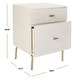preview thumbnail 32 of 80, SAFAVIEH Genevieve 2-drawer Nightstand