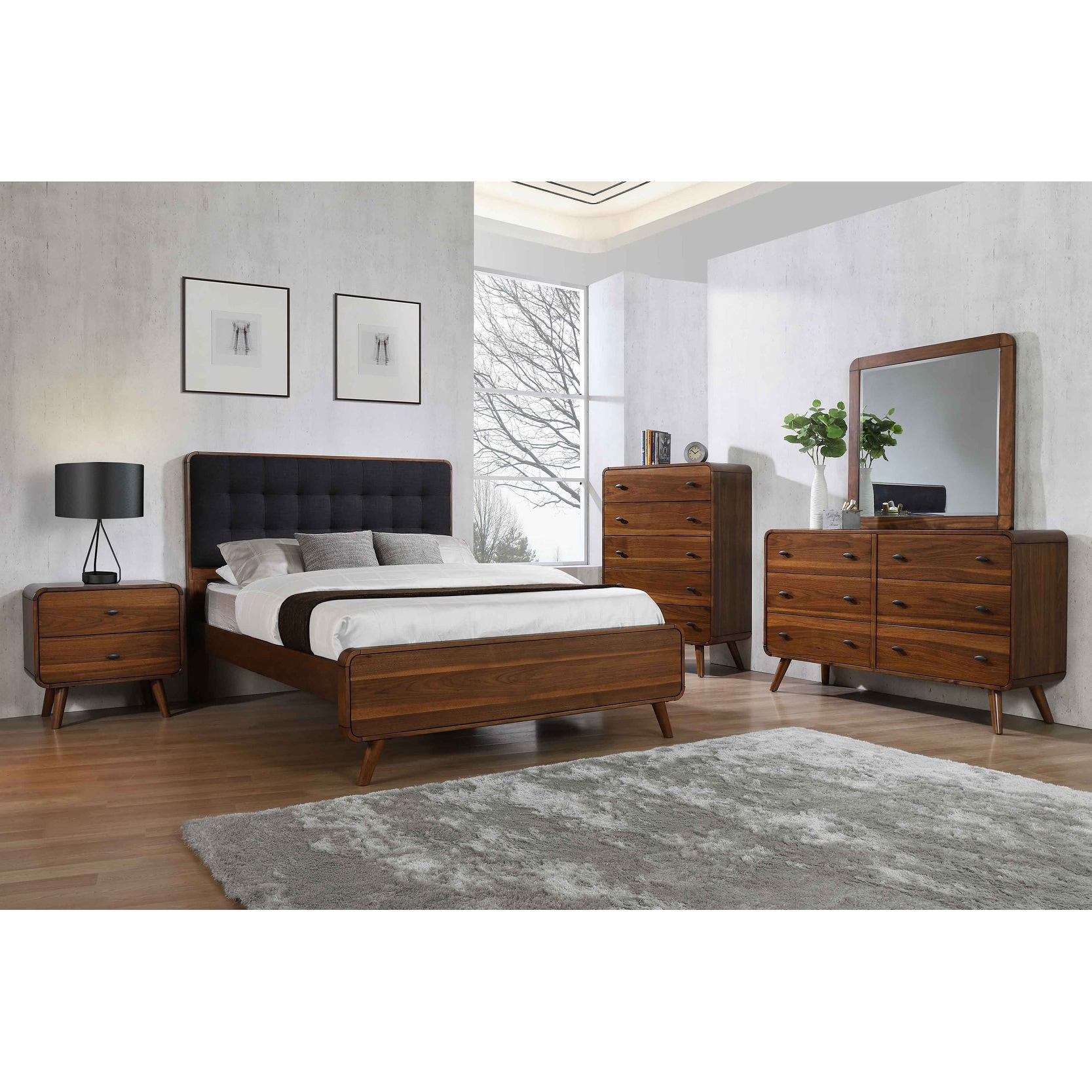 Mid century modern bedroom on sale sets for sale