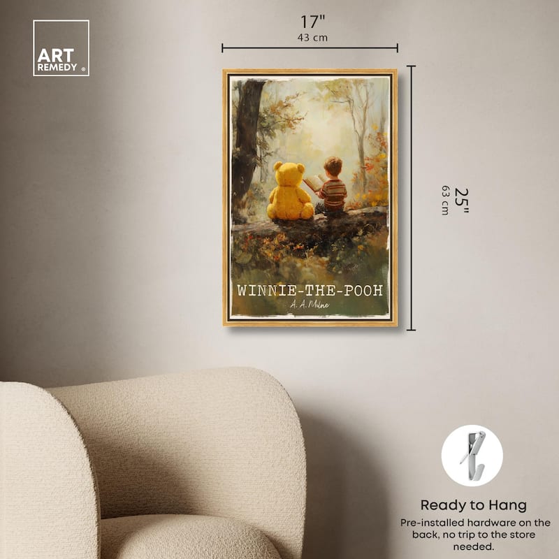 Classic Winnie the Pooh Canvas by Art Remedy