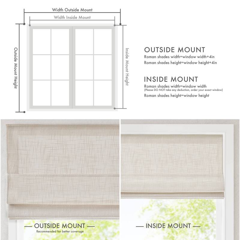 Madison Park Quincy Room Darkening Cordless Roman Shade