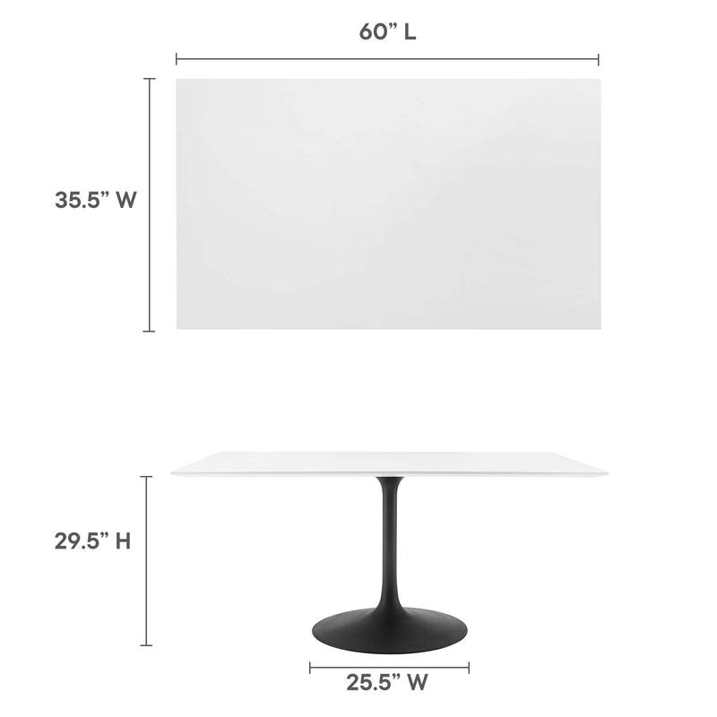 Lippa 60" Rectangle Dining Table