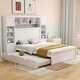 preview thumbnail 24 of 52, Modern Platform Bed with Integrated Cabinet and Drawers
