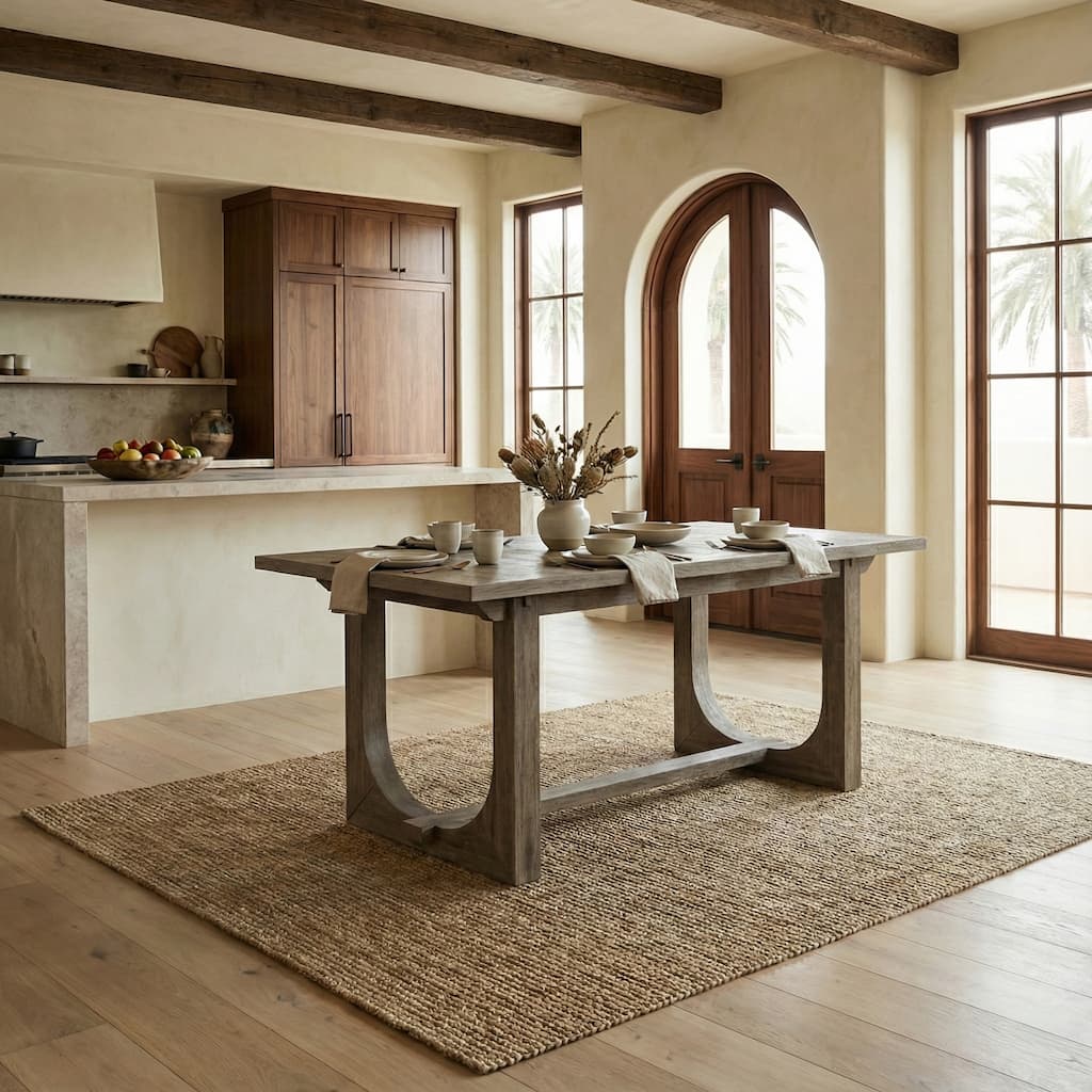 SAFAVIEH Couture Doriella Extendable Wood Dining Table - 78"W x 38"D x 30"H