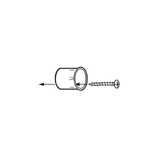DON-JO 1" Diameter Thimble Strike Plate - Brass Plated