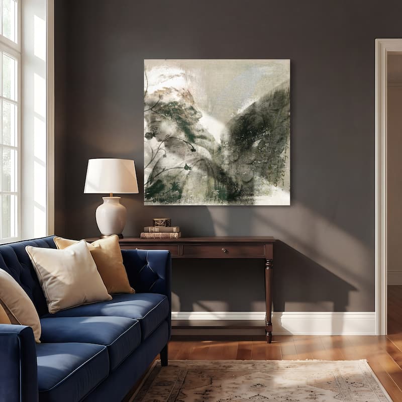 "New Orleans Angel Sculpture" Frameless Free Floating Tempered Glass Panel Graphic Wall Art